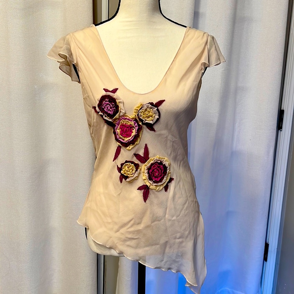Bebe, medium, sheer tank top